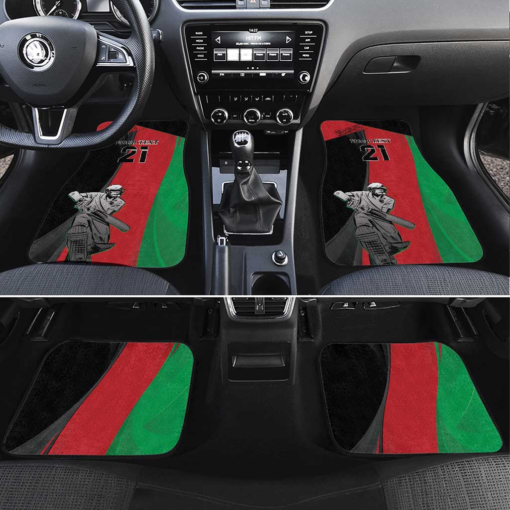 Custom Afghanistan Cricket Car Mats Sporty Version