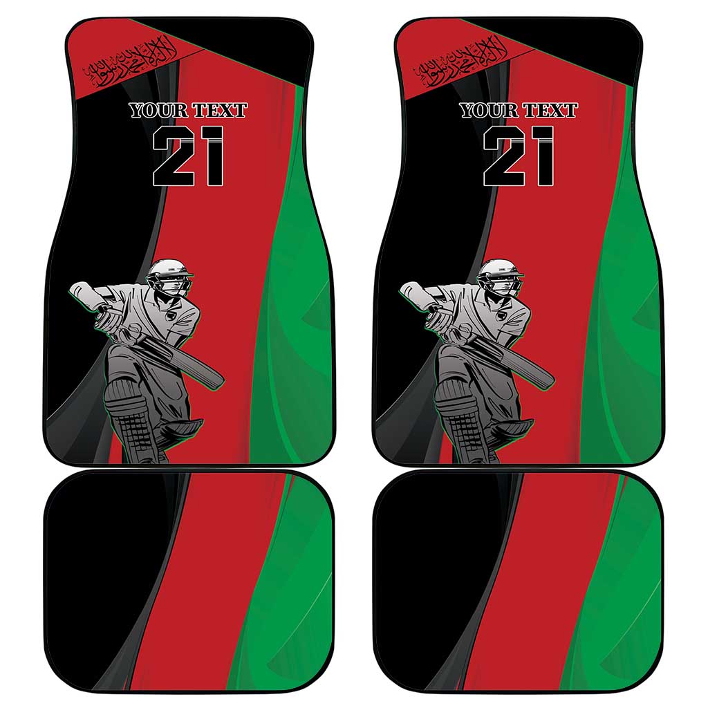 Custom Afghanistan Cricket Car Mats Sporty Version