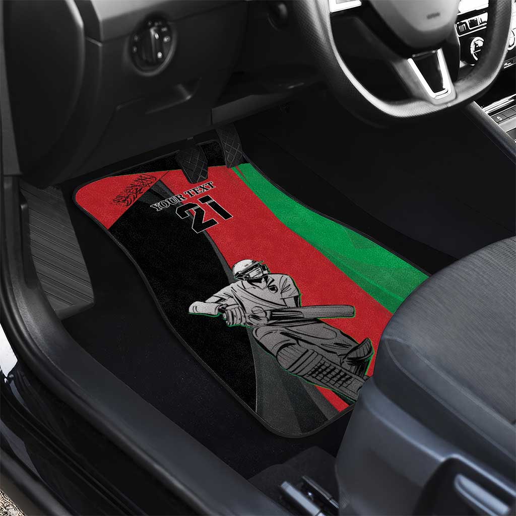 Custom Afghanistan Cricket Car Mats Sporty Version