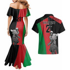Custom Afghanistan Cricket Couples Matching Mermaid Dress and Hawaiian Shirt Sporty Version