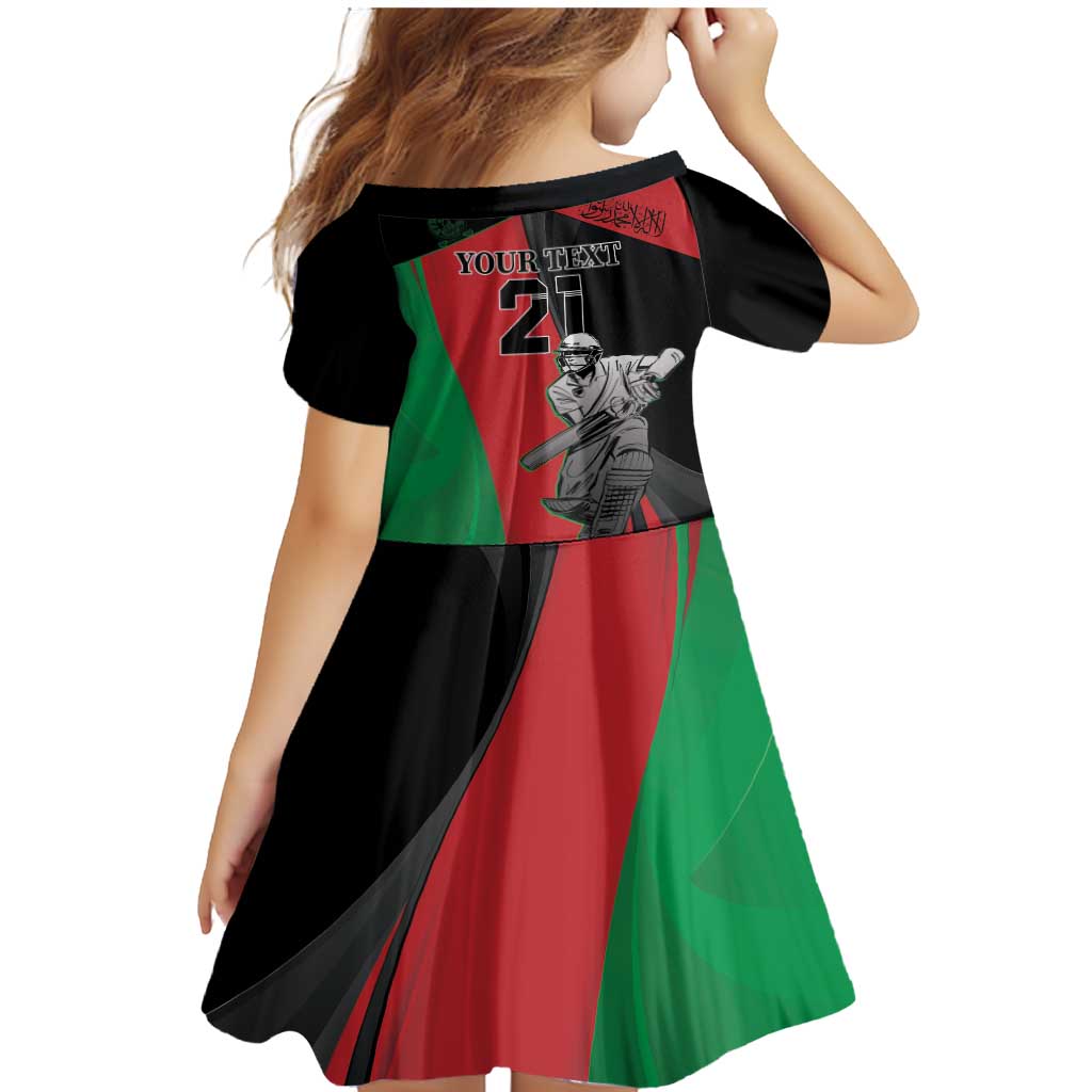 Custom Afghanistan Cricket Family Matching Mermaid Dress and Hawaiian Shirt Sporty Version