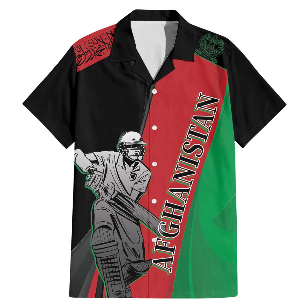 Custom Afghanistan Cricket Family Matching Mermaid Dress and Hawaiian Shirt Sporty Version