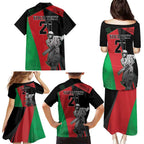 Custom Afghanistan Cricket Family Matching Puletasi and Hawaiian Shirt Sporty Version