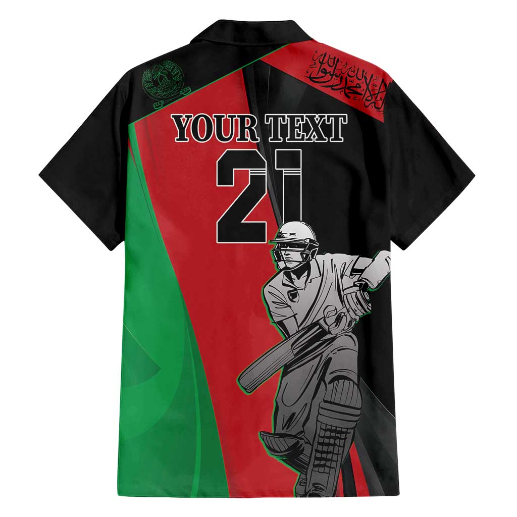 Custom Afghanistan Cricket Family Matching Summer Maxi Dress and Hawaiian Shirt Sporty Version