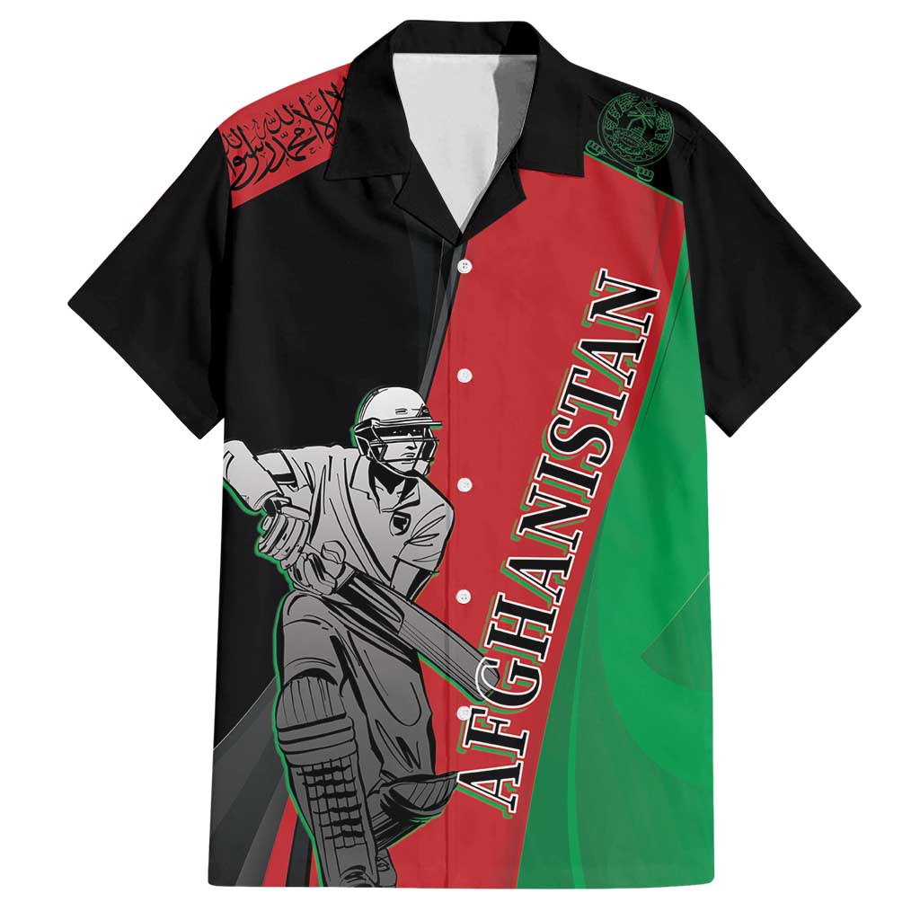 Custom Afghanistan Cricket Family Matching Tank Maxi Dress and Hawaiian Shirt Sporty Version