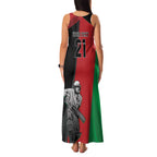 Custom Afghanistan Cricket Family Matching Tank Maxi Dress and Hawaiian Shirt Sporty Version