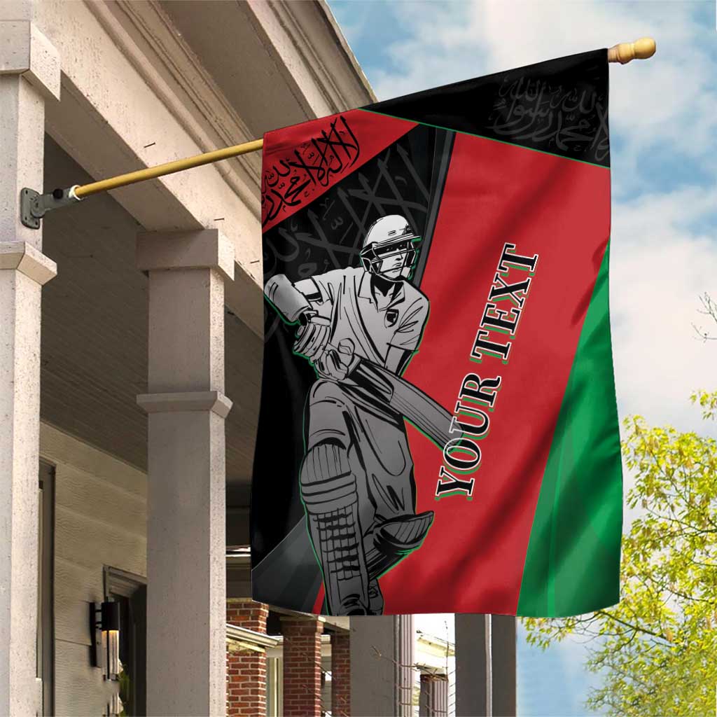 Custom Afghanistan Cricket Garden Flag Sporty Version