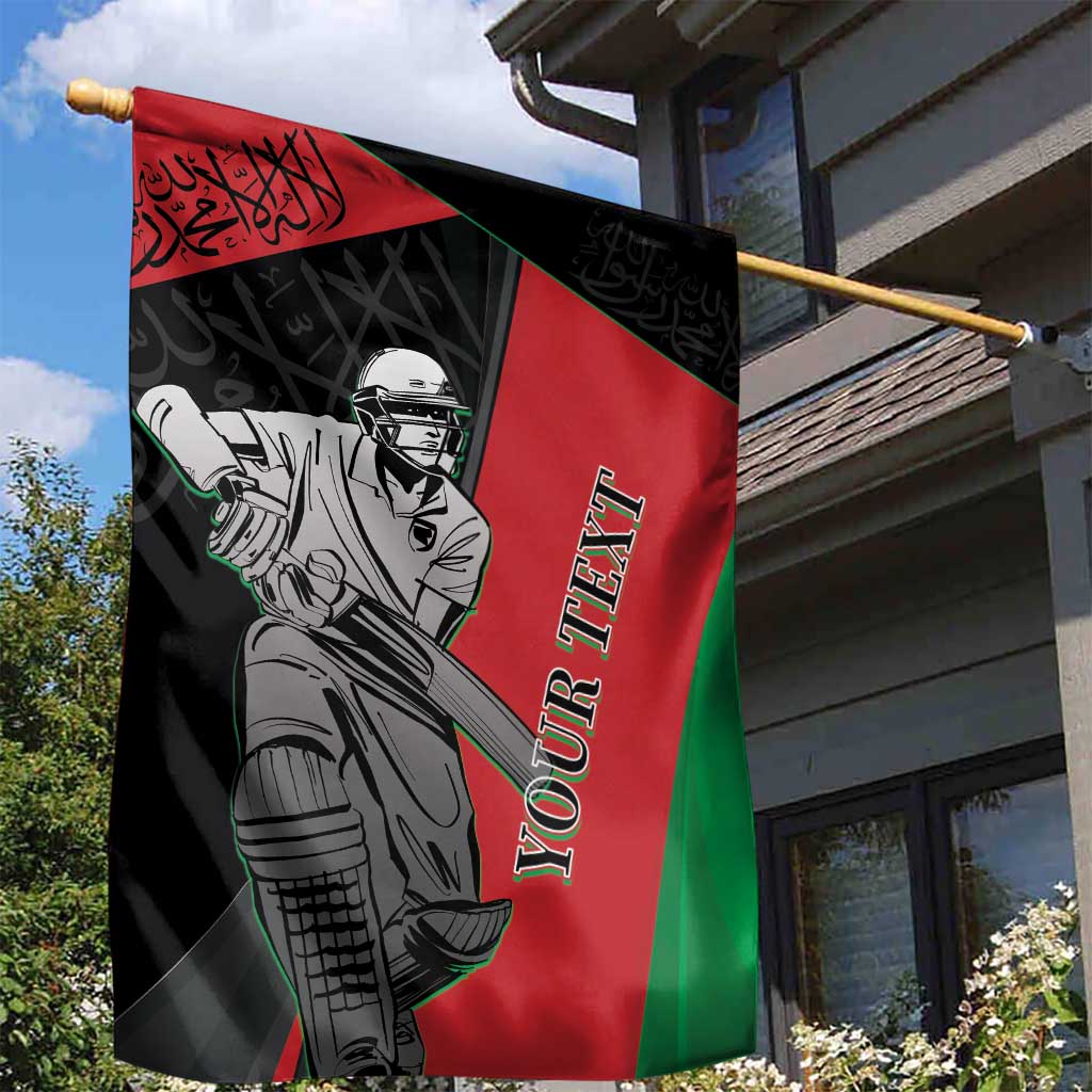 Custom Afghanistan Cricket Garden Flag Sporty Version