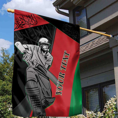 Custom Afghanistan Cricket Garden Flag Sporty Version