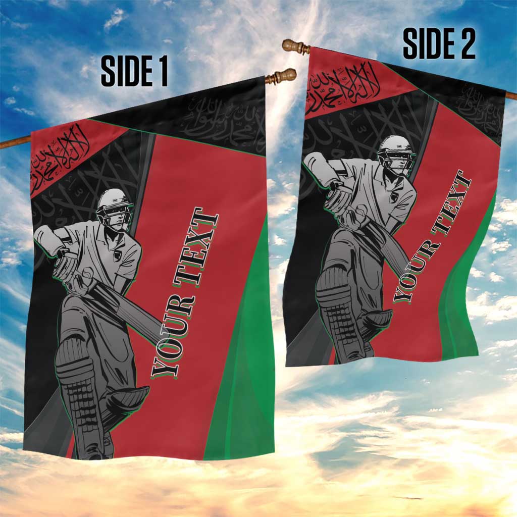 Custom Afghanistan Cricket Garden Flag Sporty Version