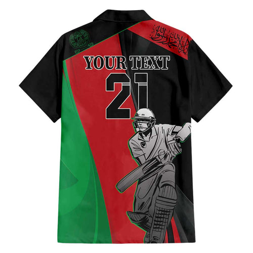 Custom Afghanistan Cricket Hawaiian Shirt Sporty Version