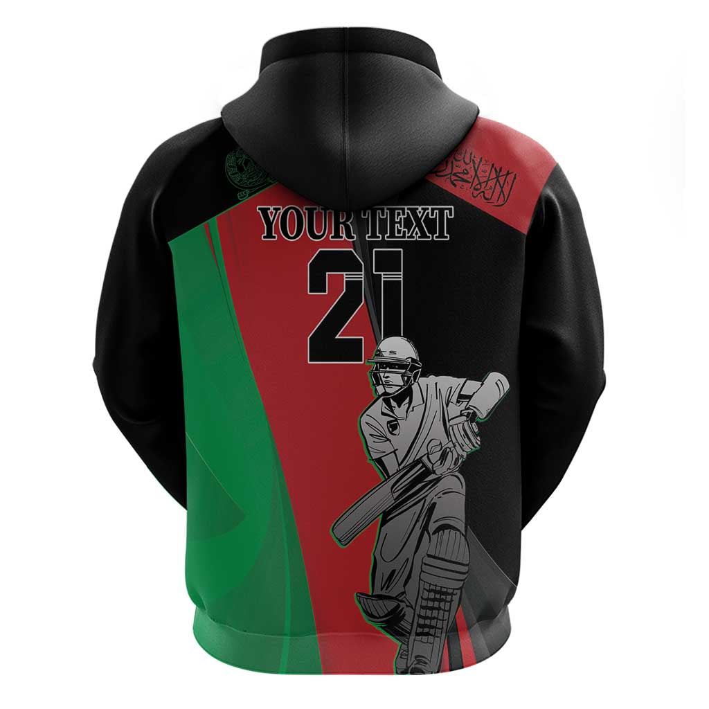 Custom Afghanistan Cricket Hoodie Sporty Version