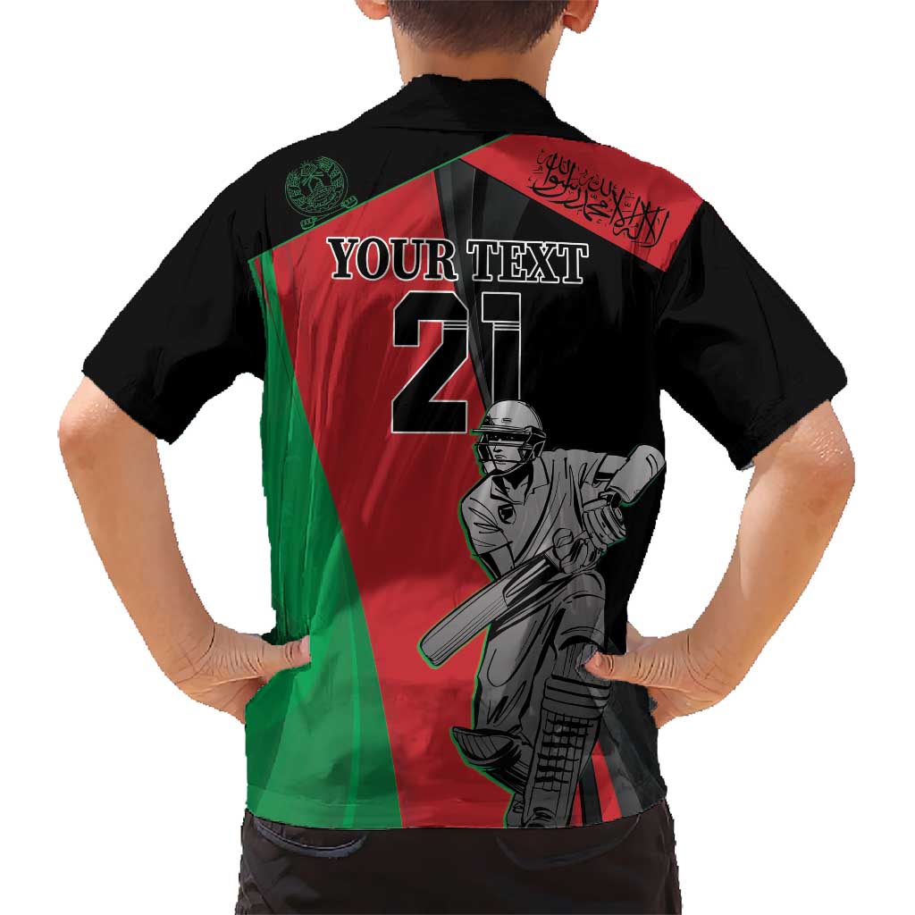 Custom Afghanistan Cricket Kid Hawaiian Shirt Sporty Version