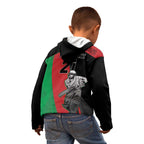 Custom Afghanistan Cricket Kid Hoodie Sporty Version