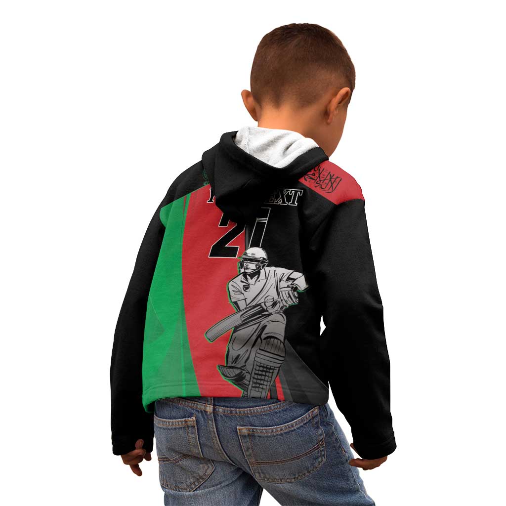 Custom Afghanistan Cricket Kid Hoodie Sporty Version