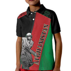 Custom Afghanistan Cricket Kid Polo Shirt Sporty Version