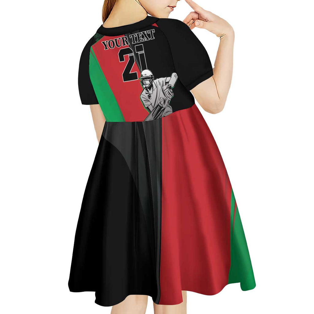 Custom Afghanistan Cricket Kid Short Sleeve Dress Sporty Version