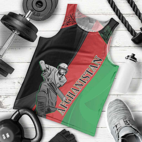 Custom Afghanistan Cricket Men Tank Top Sporty Version