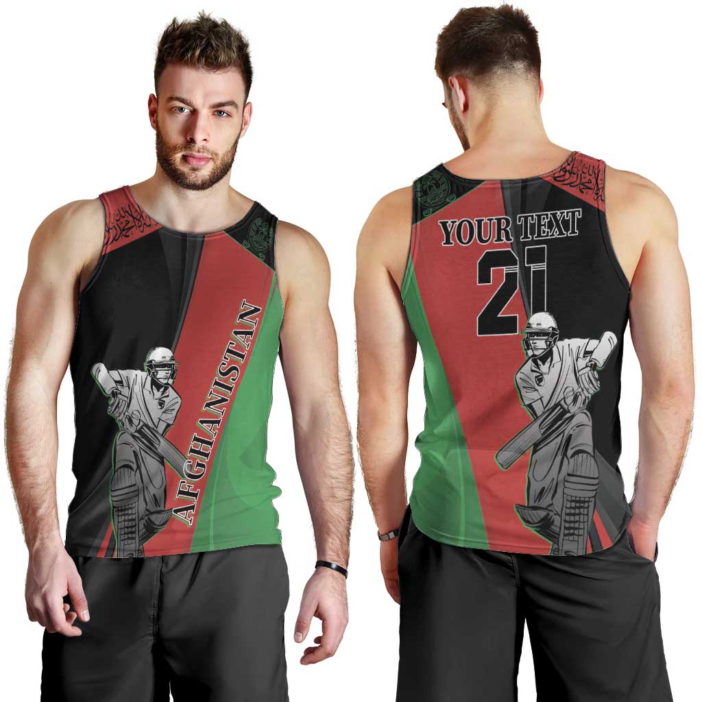 Custom Afghanistan Cricket Men Tank Top Sporty Version
