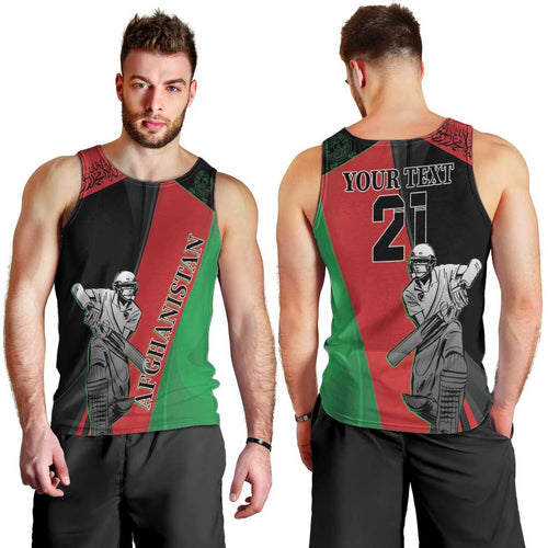 Custom Afghanistan Cricket Men Tank Top Sporty Version