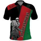 Custom Afghanistan Cricket Polo Shirt Sporty Version