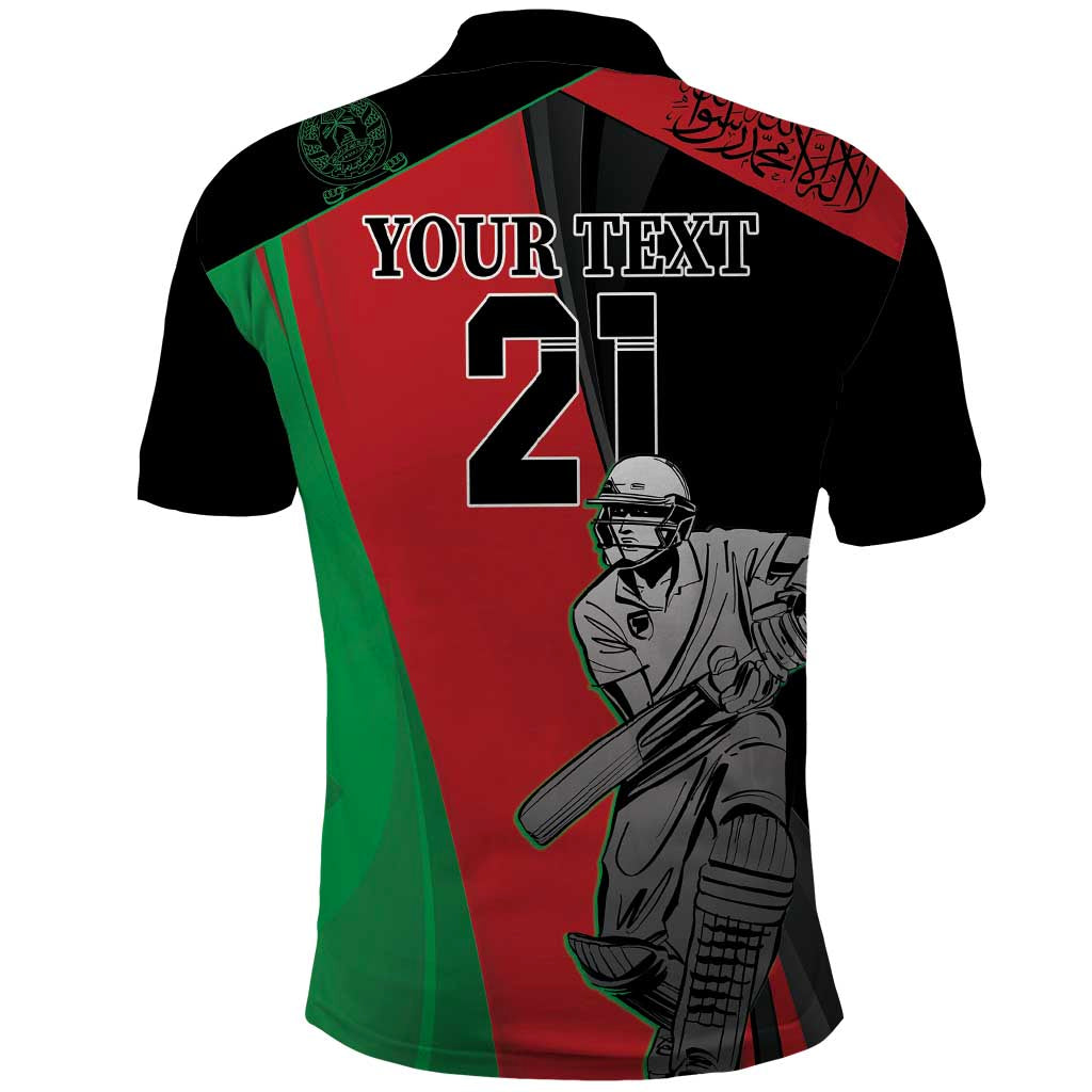 Custom Afghanistan Cricket Polo Shirt Sporty Version