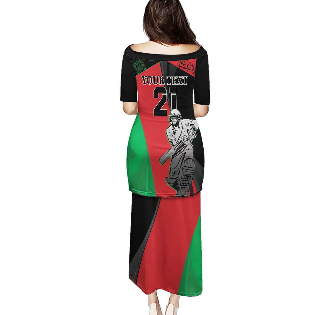 Custom Afghanistan Cricket Puletasi Sporty Version