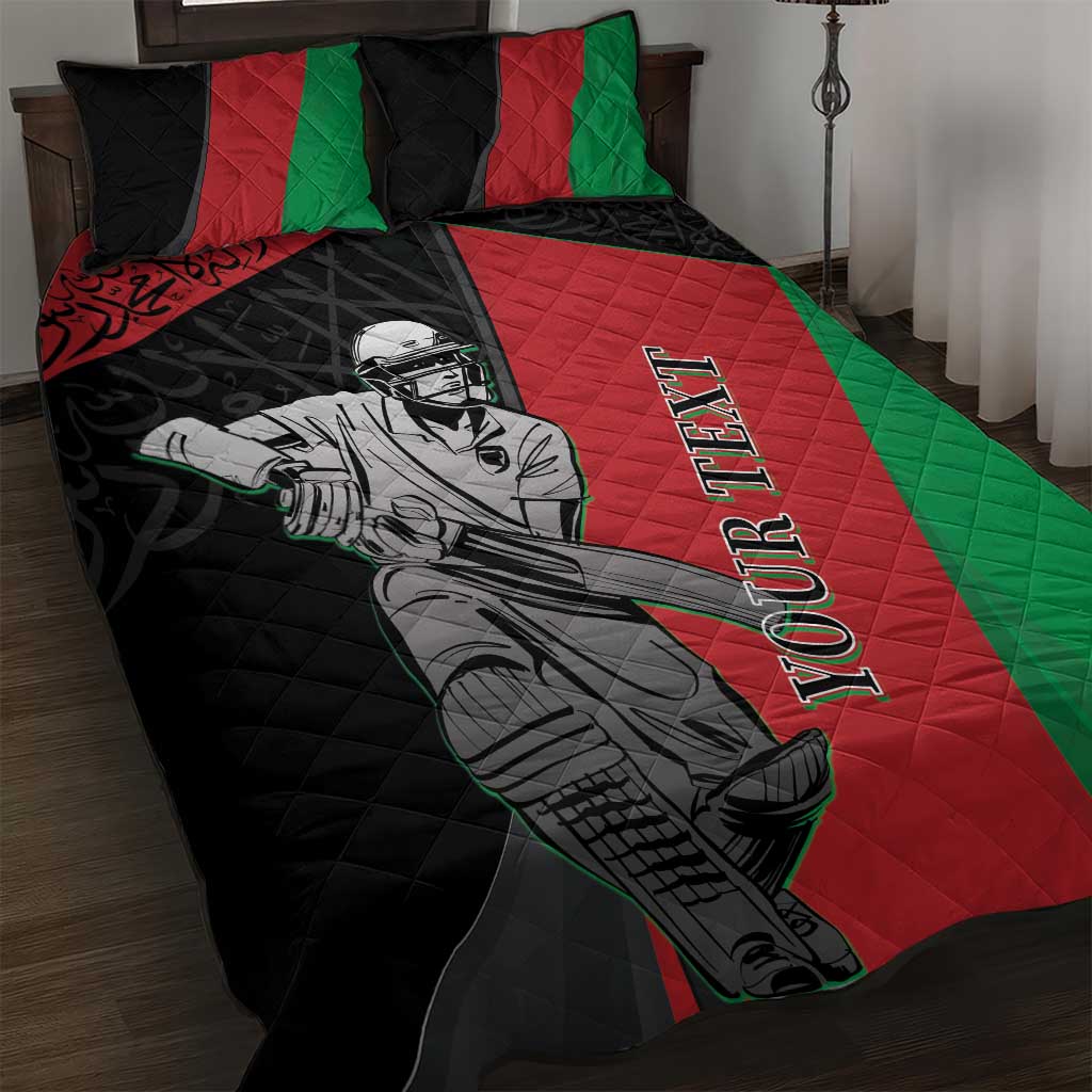 Custom Afghanistan Cricket Quilt Bed Set Sporty Version