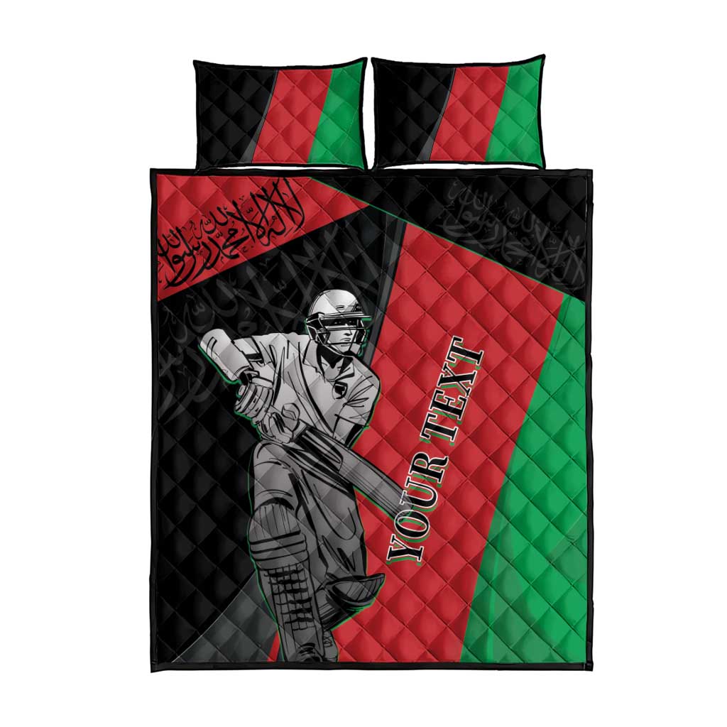 Custom Afghanistan Cricket Quilt Bed Set Sporty Version