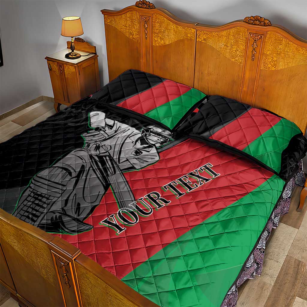 Custom Afghanistan Cricket Quilt Bed Set Sporty Version