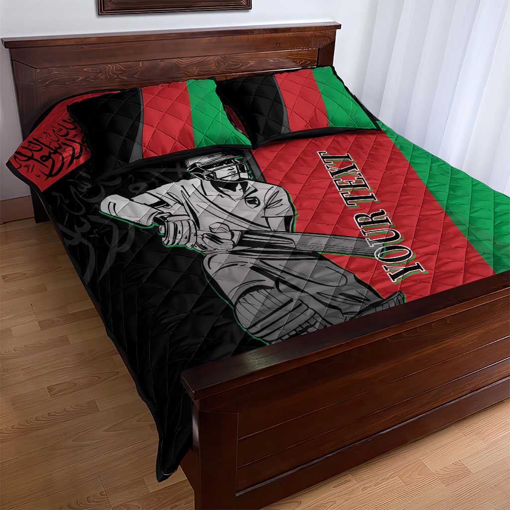 Custom Afghanistan Cricket Quilt Bed Set Sporty Version