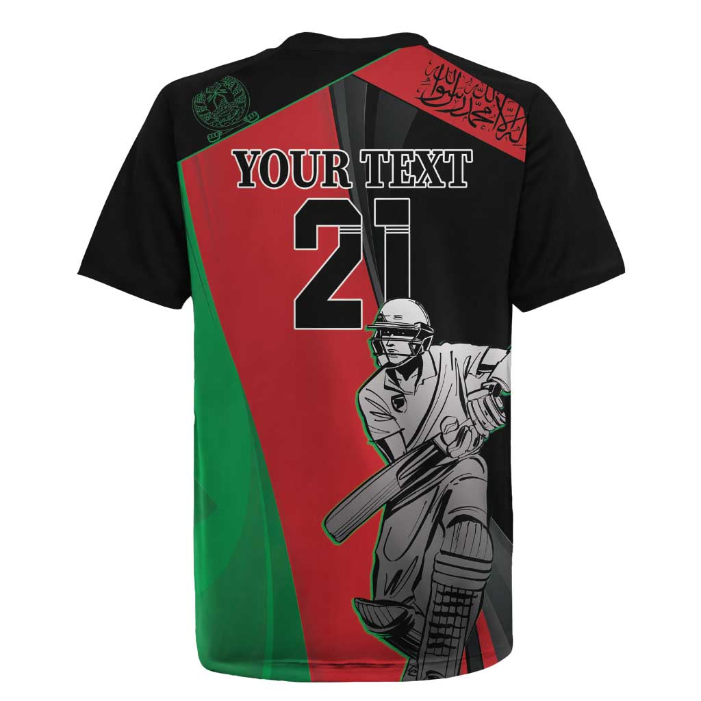 Custom Afghanistan Cricket Rugby Jersey Sporty Version