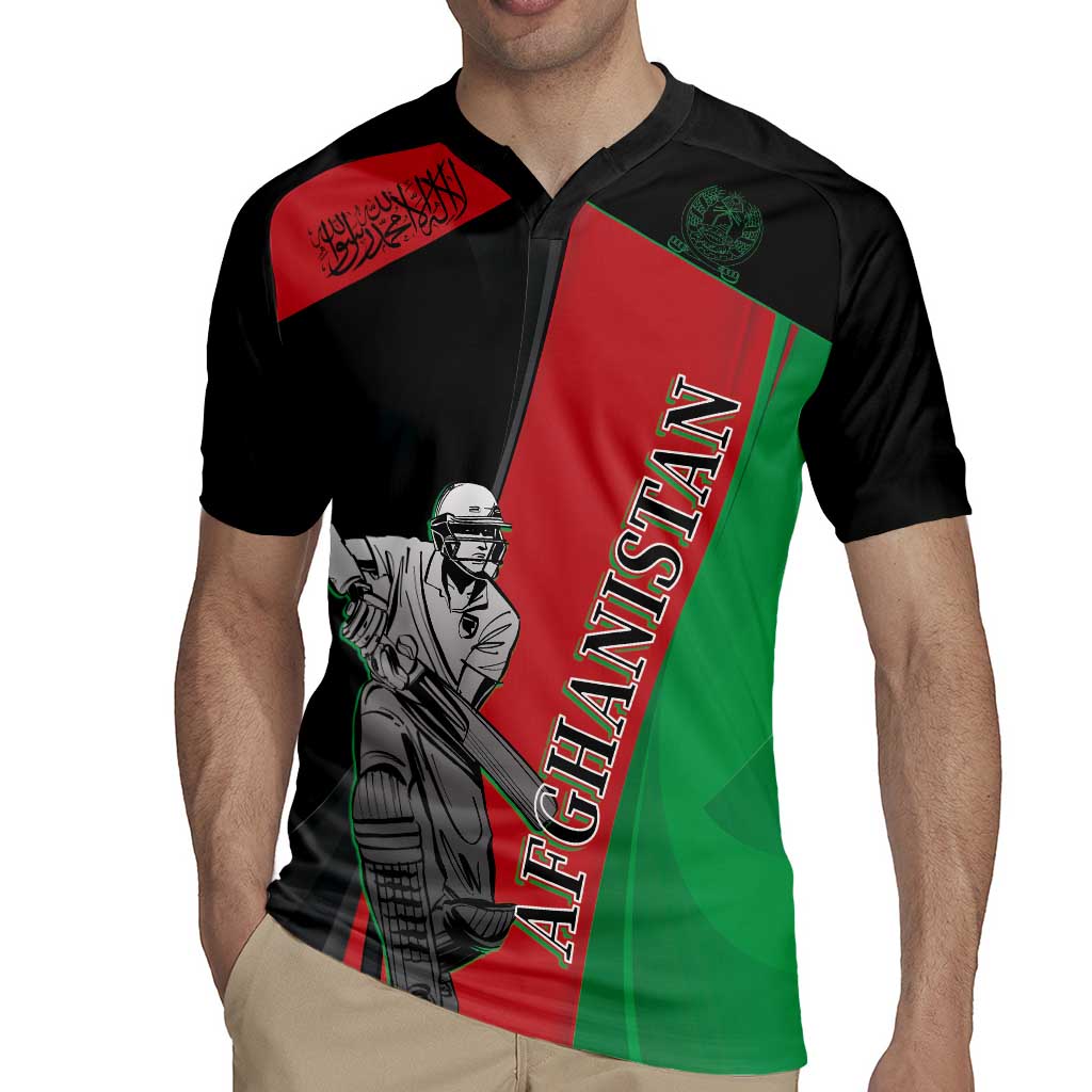 Custom Afghanistan Cricket Rugby Jersey Sporty Version