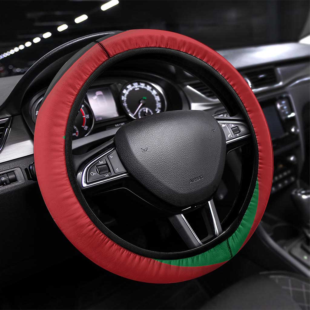 Afghanistan Cricket Steering Wheel Cover Sporty Version