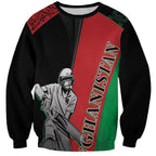 Custom Afghanistan Cricket Sweatshirt Sporty Version