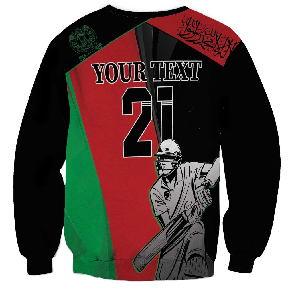 Custom Afghanistan Cricket Sweatshirt Sporty Version