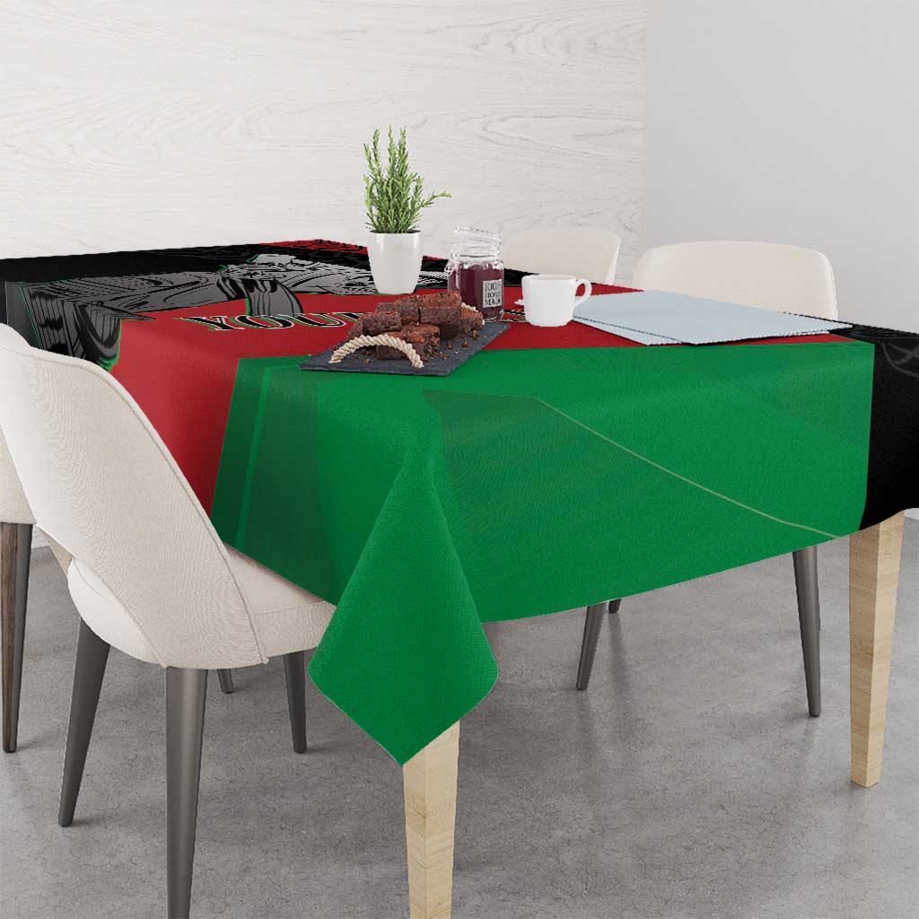 Custom Afghanistan Cricket Tablecloth Sporty Version
