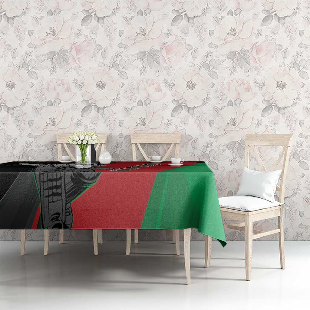 Custom Afghanistan Cricket Tablecloth Sporty Version