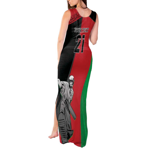 Custom Afghanistan Cricket Tank Maxi Dress Sporty Version