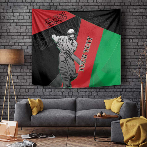Custom Afghanistan Cricket Tapestry Sporty Version