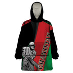 Custom Afghanistan Cricket Wearable Blanket Hoodie Sporty Version
