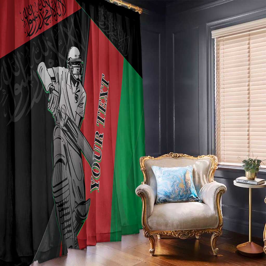 Custom Afghanistan Cricket Window Curtain Sporty Version
