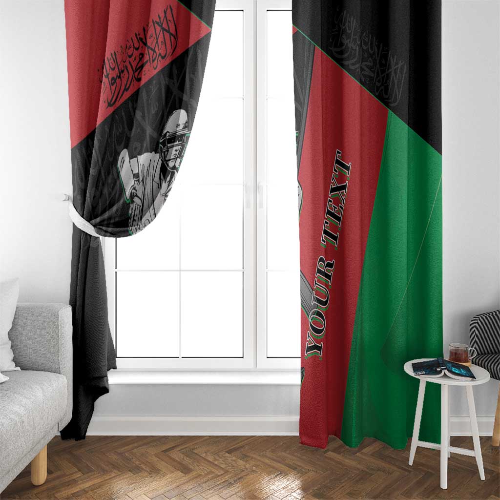 Custom Afghanistan Cricket Window Curtain Sporty Version
