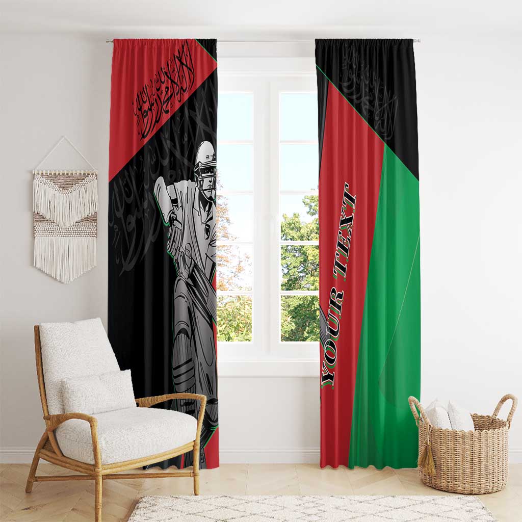 Custom Afghanistan Cricket Window Curtain Sporty Version