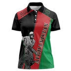 Custom Afghanistan Cricket Women Polo Shirt Sporty Version