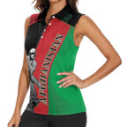 Custom Afghanistan Cricket Women Sleeveless Polo Shirt Sporty Version