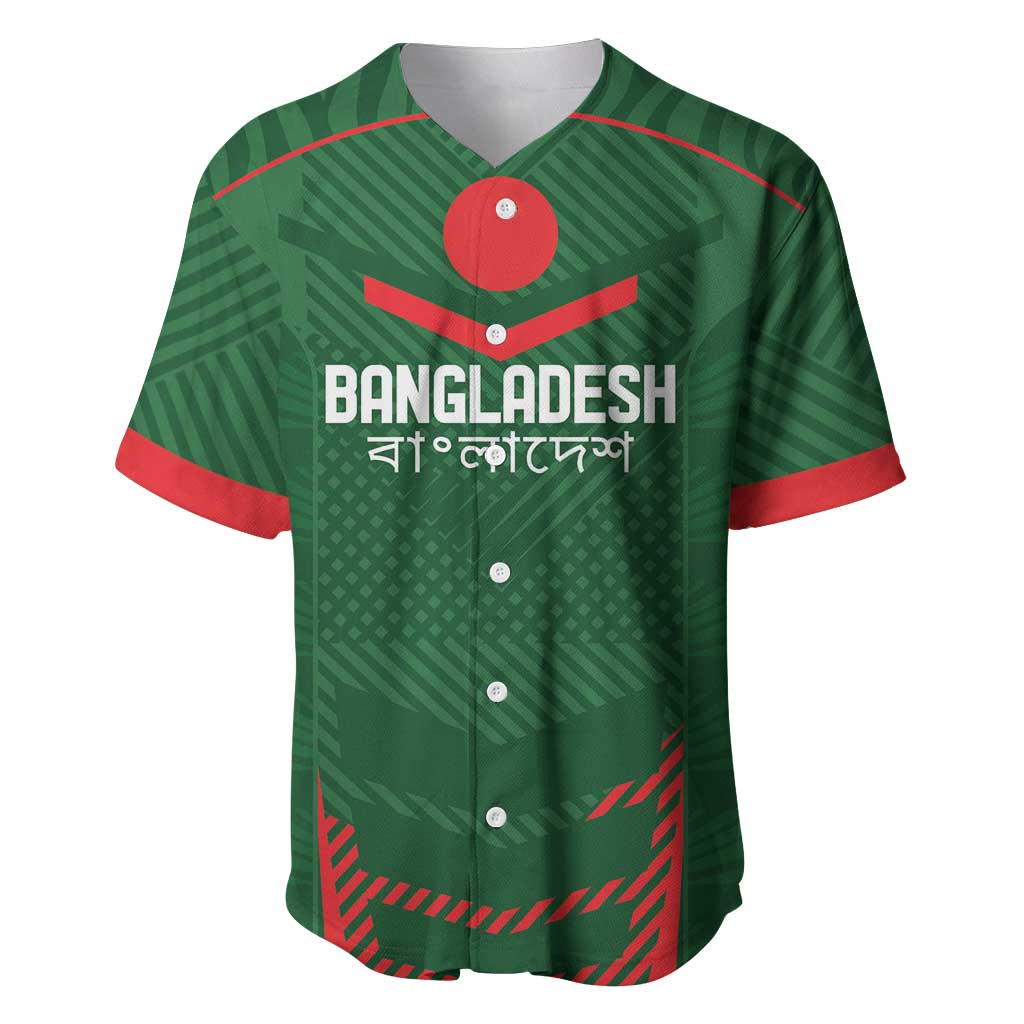 Custom Bangladesh Cricket Baseball Jersey Go Tigers Sporty Version