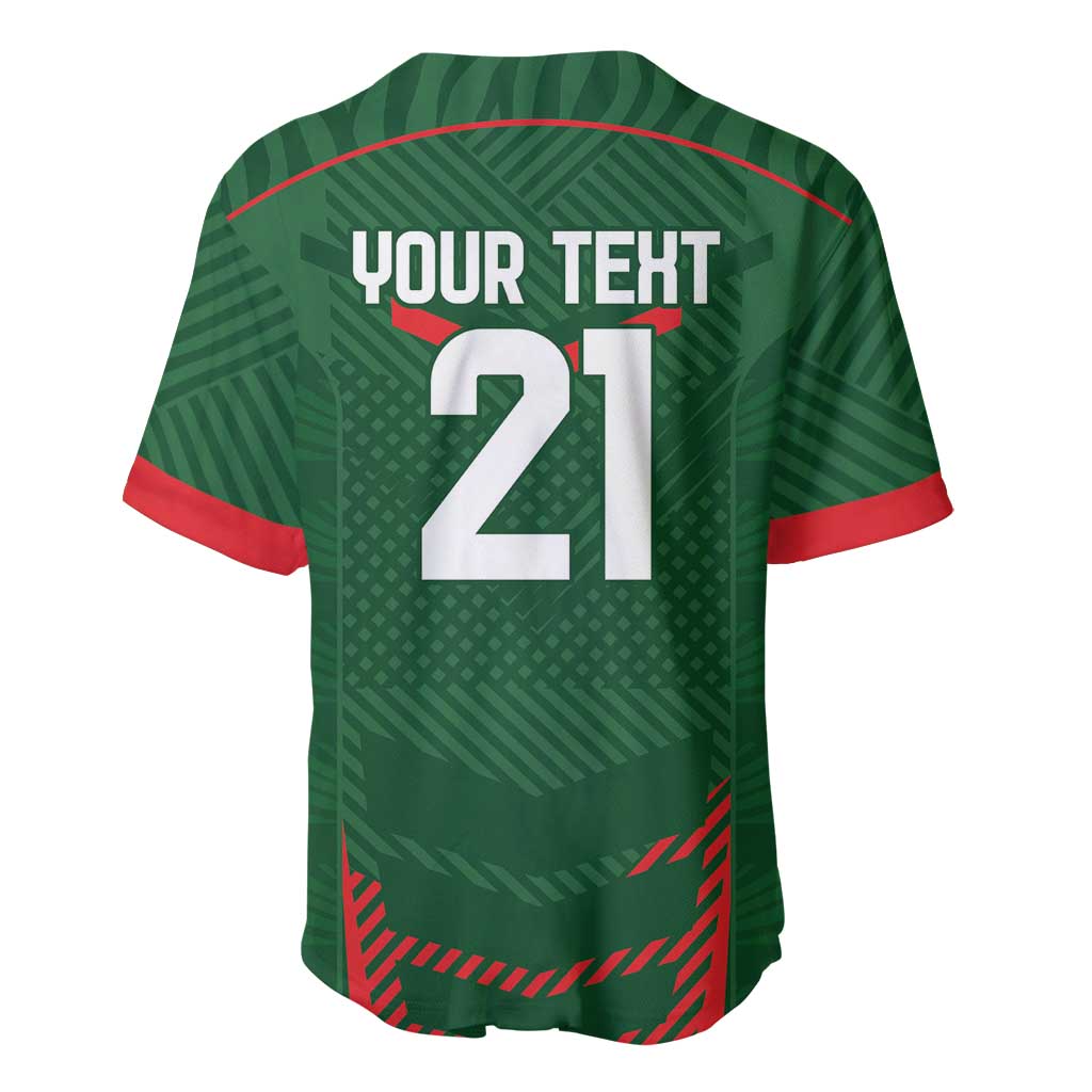 Custom Bangladesh Cricket Baseball Jersey Go Tigers Sporty Version