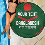 Custom Bangladesh Cricket Beach Blanket Go Tigers Sporty Version