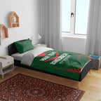 Custom Bangladesh Cricket Bedding Set Go Tigers Sporty Version